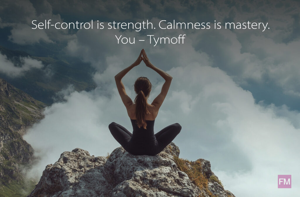 self-control is strength. calmness is mastery. you - tymoff