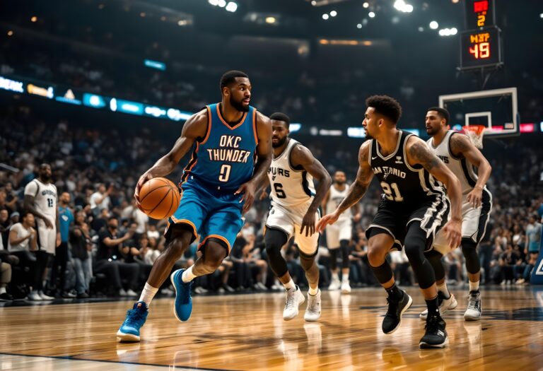 OKC Thunder vs San Antonio Spurs Match Player Stats